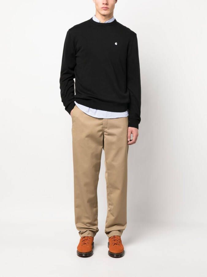 Carhartt WIP Trui met geborduurd logo Zwart