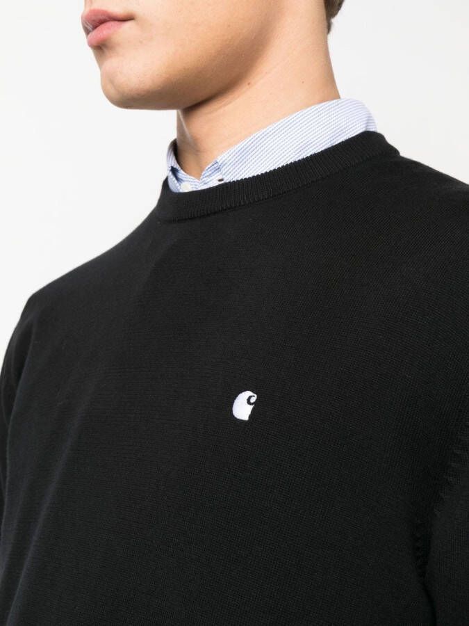 Carhartt WIP Trui met geborduurd logo Zwart