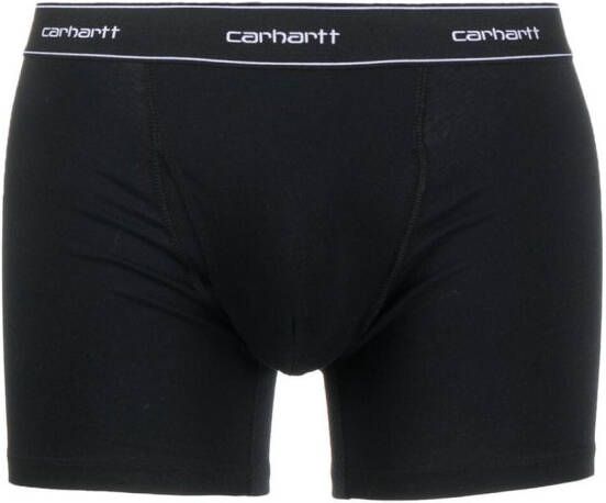 Carhartt WIP Twee boxershorts met logoband Zwart