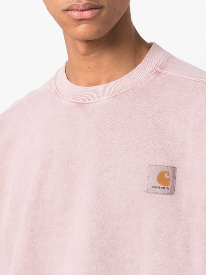 Carhartt WIP Sweater met logopatch Roze
