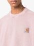Carhartt WIP Sweater met logopatch Roze - Thumbnail 5