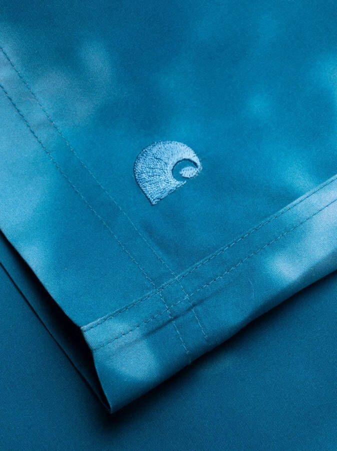 Carhartt WIP Zwembroek met tie-dye print Blauw