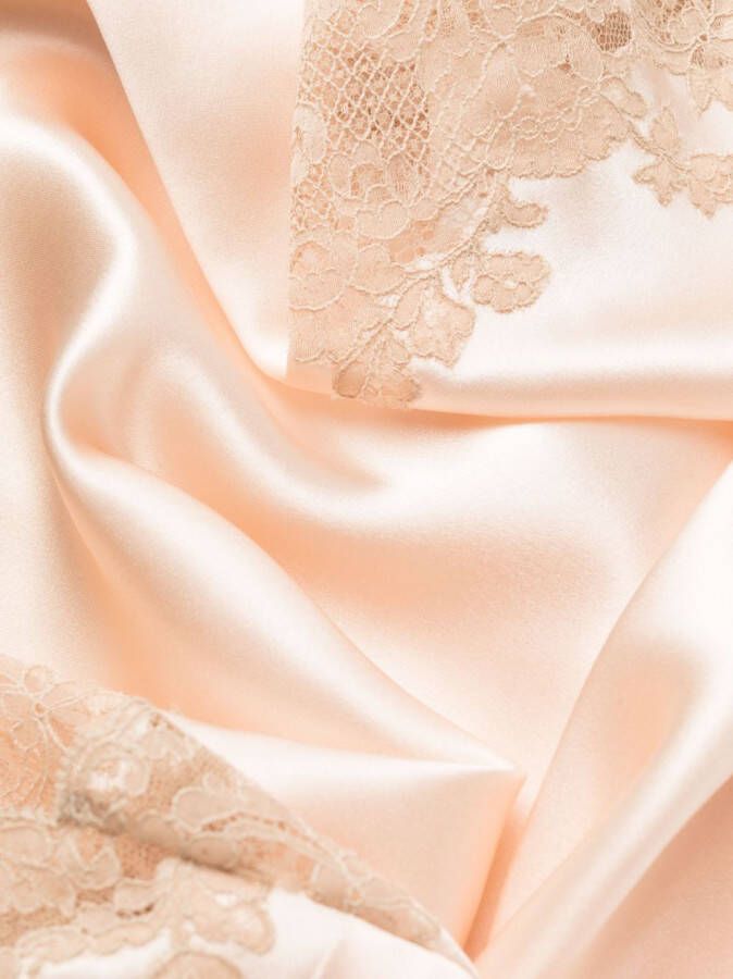 Carine Gilson Jurk met geborduurd kant Roze