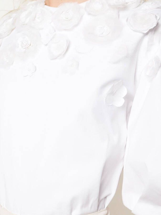 Carolina Herrera Blouse met bloemenprint Wit
