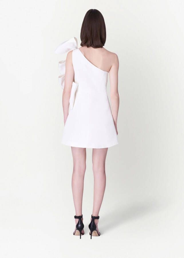 Carolina Herrera Mini-jurk verfraaid met strik Wit