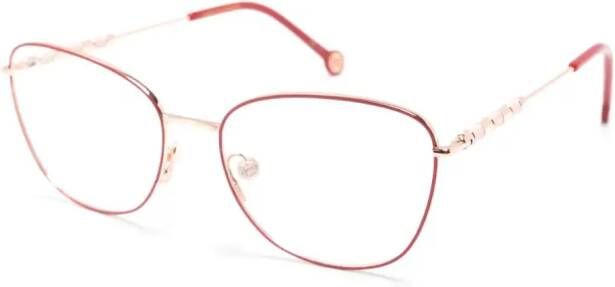 Carolina Herrera Bril met cat-eye montuur Rood