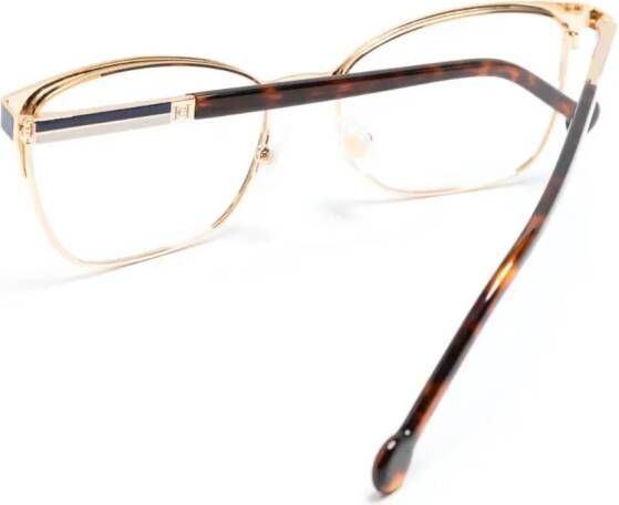 Carolina Herrera Bril met rechthoekig montuur Goud