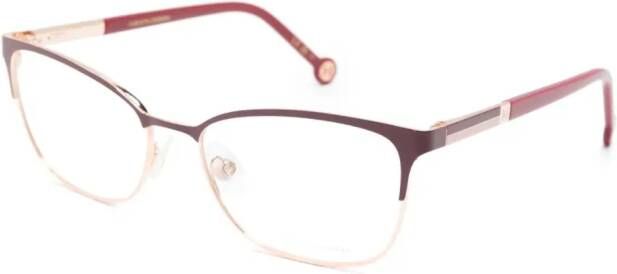Carolina Herrera Bril met vlinder montuur Rood