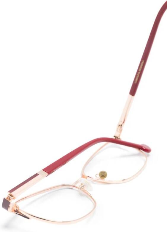 Carolina Herrera Bril met vlinder montuur Rood