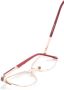 Carolina Herrera Bril met vlinder montuur Rood - Thumbnail 3