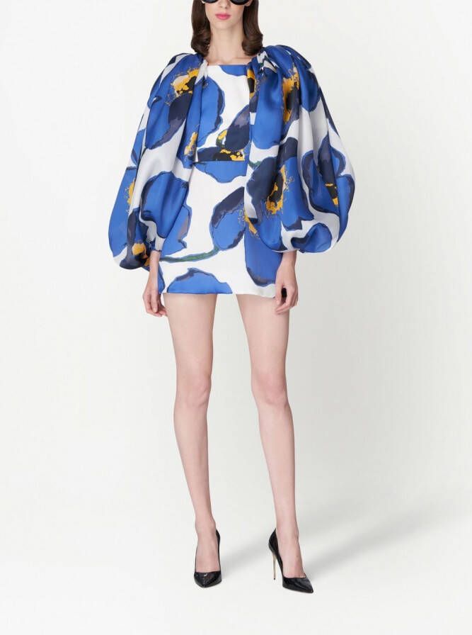 Carolina Herrera Jurk met ballonmouwen Wit