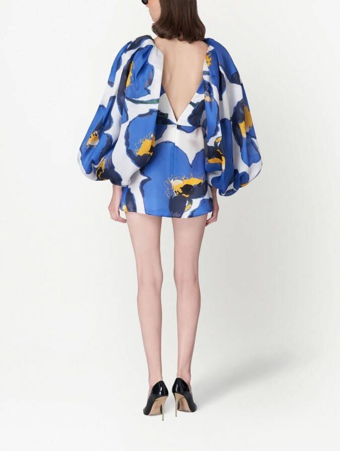 Carolina Herrera Jurk met ballonmouwen Wit