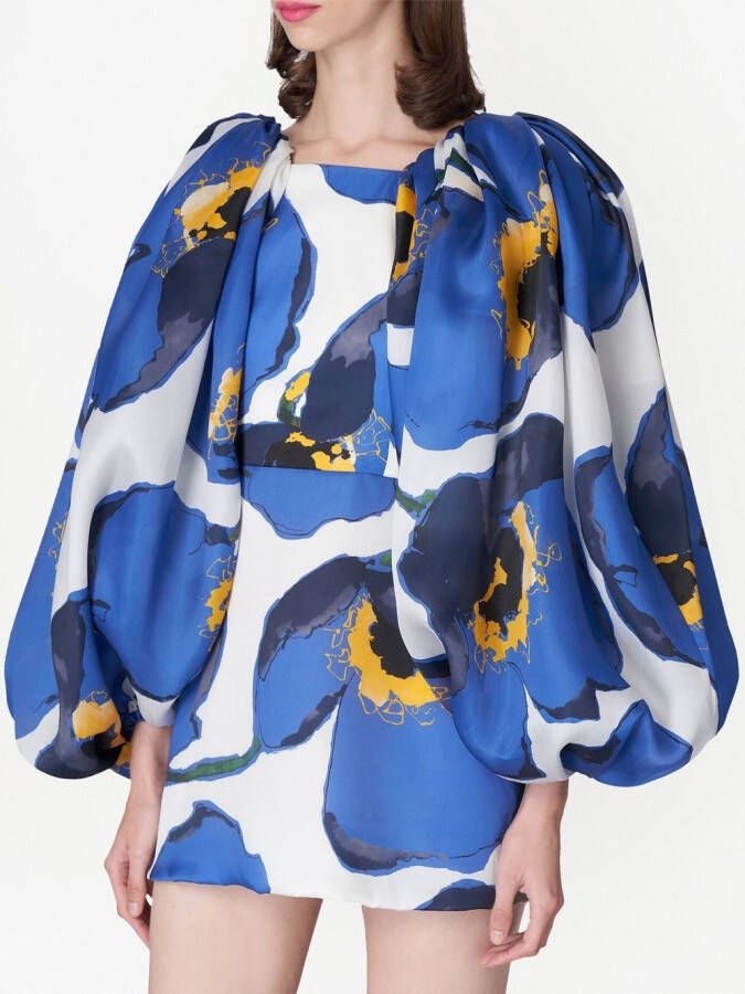 Carolina Herrera Jurk met ballonmouwen Wit