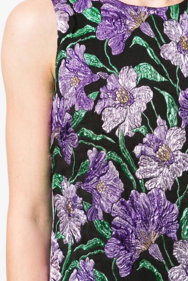 Carolina Herrera Jurk met bloemjacquard Veelkleurig