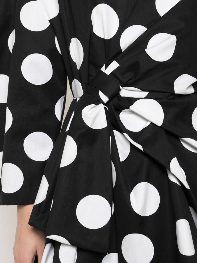 Carolina Herrera Jurk met stippen Zwart