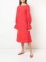 Carolina Herrera long-sleeved loose dress Rood - Thumbnail 2