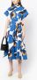 Carolina Herrera Midi-jurk met grafische print Blauw - Thumbnail 2