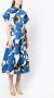 Carolina Herrera Midi-jurk met grafische print Blauw - Thumbnail 3
