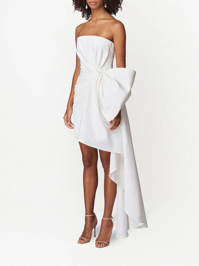 Carolina Herrera Mini-jurk met strikdetail Wit