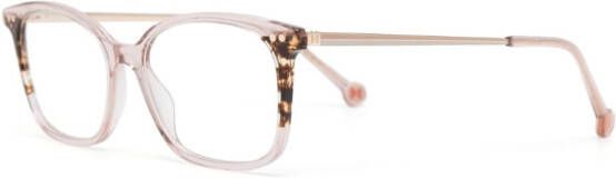 Carolina Herrera Bril met vierkant montuur Beige