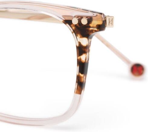 Carolina Herrera Bril met vierkant montuur Beige