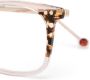 Carolina Herrera Bril met vierkant montuur Beige - Thumbnail 3