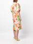 Carolina Herrera Midi-jurk met tropische print Roze - Thumbnail 4