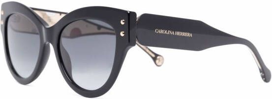 Carolina Herrera Zonnebril met wayfarer montuur Zwart