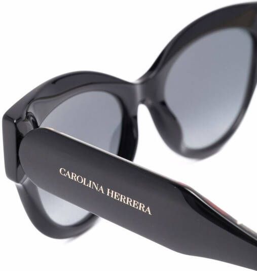 Carolina Herrera Zonnebril met wayfarer montuur Zwart
