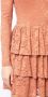 Caroline Constas Mini-jurk met ruches Bruin - Thumbnail 5