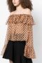 Caroline Constas Blouse met stippen Bruin - Thumbnail 3