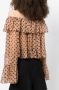 Caroline Constas Blouse met stippen Bruin - Thumbnail 4