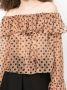 Caroline Constas Blouse met stippen Bruin - Thumbnail 5