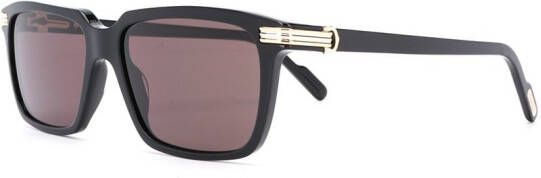Cartier Eyewear C de Cartier zonnebril met rechthoekig montuur Zwart