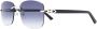 Cartier Eyewear C Décor zonnebril met rechthoekig montuur Blauw - Thumbnail 2