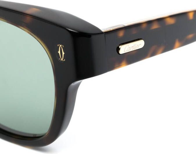 Cartier Eyewear CT0278S zonnebril met rond montuur Bruin