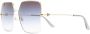 Cartier Eyewear Zonnebril met oversized montuur Goud - Thumbnail 2
