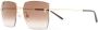 Cartier Eyewear Panthère zonnebril met vierkant montuur Goud - Thumbnail 2
