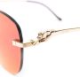 Cartier Eyewear Panthère zonnebril zonder montuur Rood - Thumbnail 3