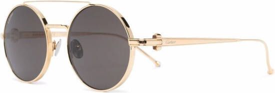 Cartier Eyewear Pasha zonnebril met rond montuur Zwart