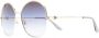 Cartier Eyewear Zonnebril met rond montuur Goud - Thumbnail 2