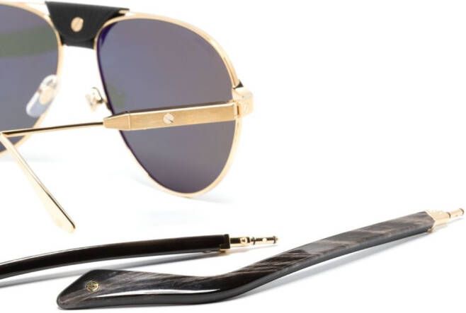 Cartier Eyewear Santos De Cartier zonnebril Goud