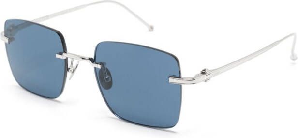 Cartier Eyewear Signature C de Cartier Precious zonnebril met rechthoekig montuur Zilver