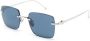 Cartier Eyewear Signature C de Cartier Precious zonnebril met rechthoekig montuur Zilver - Thumbnail 2