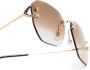 Cartier Eyewear Zonnebril met vierkant montuur Goud - Thumbnail 3