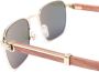 Cartier Eyewear Zonnebril met vierkant montuur Goud - Thumbnail 3