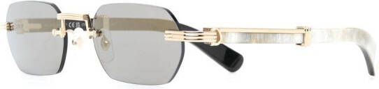 Cartier Eyewear Zonnebril met geometrisch montuur Goud