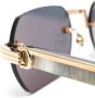 Cartier Eyewear Zonnebril met geometrisch montuur Goud - Thumbnail 3