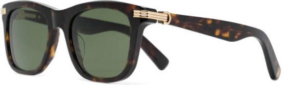 Cartier Eyewear Zonnebril met vierkant montuur Bruin