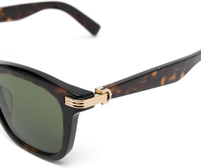 Cartier Eyewear Zonnebril met vierkant montuur Bruin